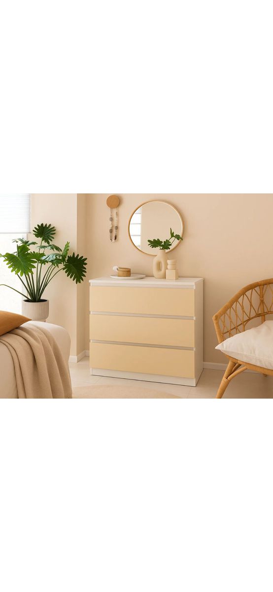 Autocolant mobilă ivoire mat, Folina Extinction Milan, rolă de 75x150cm