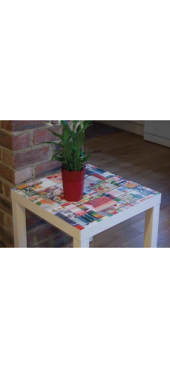 Autocolant decorativ Kentani, d-c-fix, tablou abstract, multicolor, lățime 45 cm