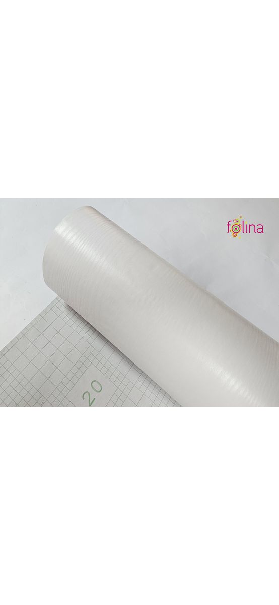 Autocolant mobilă lemn alb, Folina P3017, aspect mat, 120 cm lăţime