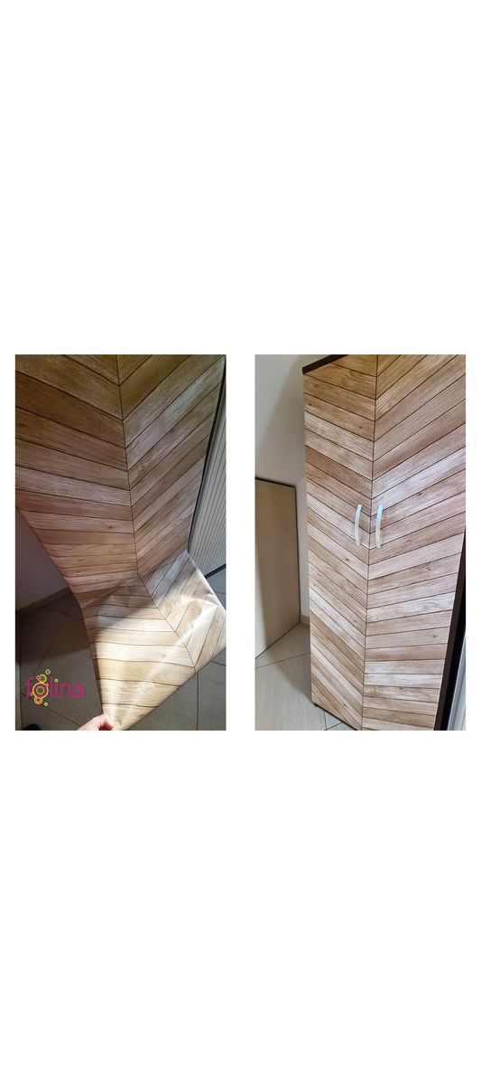 Autocolant mobilă lemn bej, d-c-fix Chevron, rolă de 67x200cm