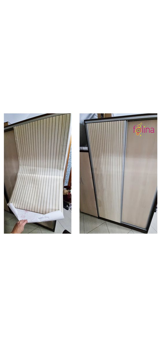 Autocolant mobilă lemn bej, d-c-fix Wooden Slats, rolă de 67x200cm