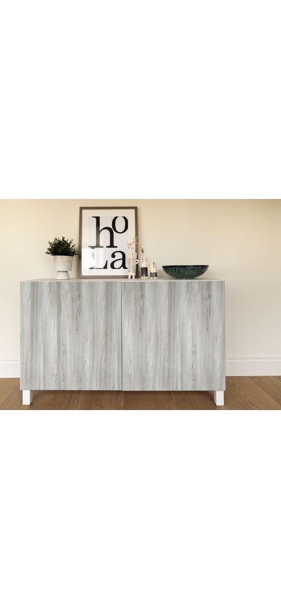 Autocolant mobilă lemn gri, d-c-fix Sangallo light grey, rolă de 67x200cm