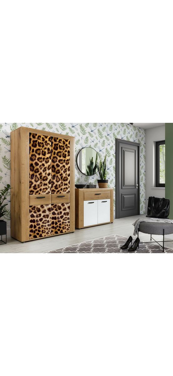 Autocolant mobilă animal print, Dimex Leopard Skin, maro, rolă de 60x270 cm