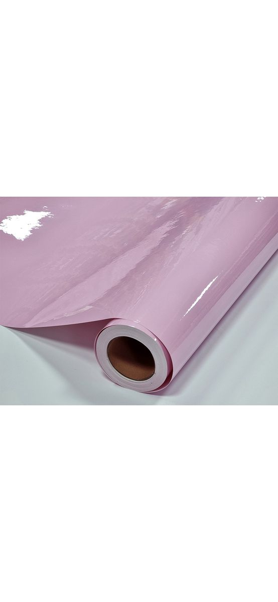 Autocolant roz pal lucios, Folina Crystal Begonia Powder, pentru mobilă şi proiecte DIY, 152cm lăţime