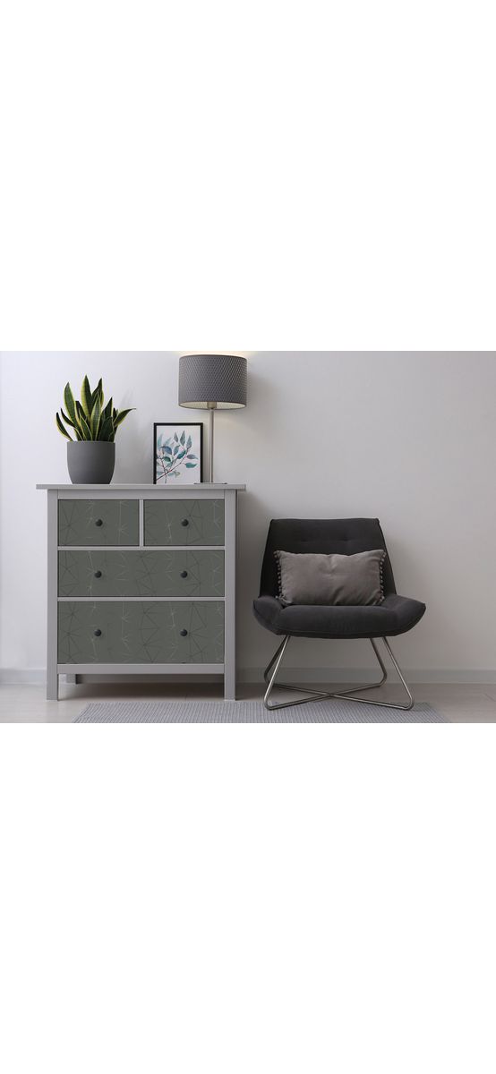 Autocolant mobilă decorativ Tico Silver, d-c-fix, gri cu linii argintii, rolă de 67x200 cm
