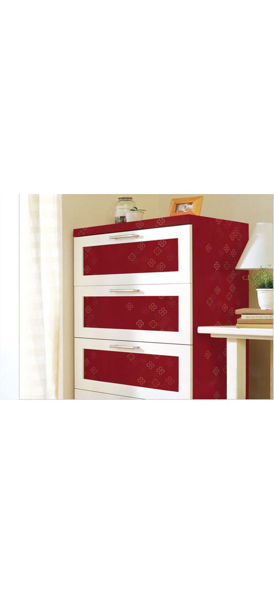 Autocolant mobilă bucătărie Malia, MagicFix, vişiniu lucios, rolă 100x190 cm