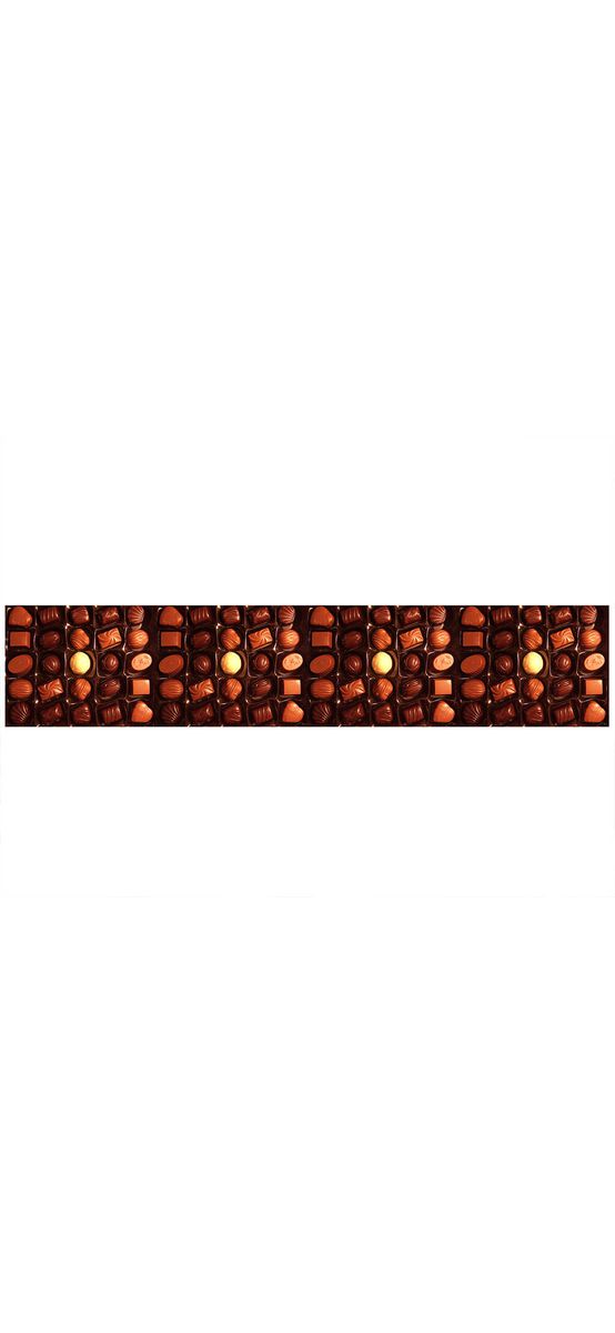 Autocolant decorativ Praline, Folina, maro, 80x400 cm