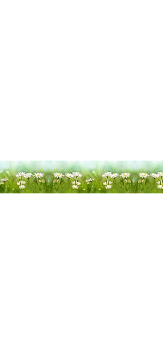 Autocolant decorativ Margarete, Folina, model floral, verde, 80x400 cm