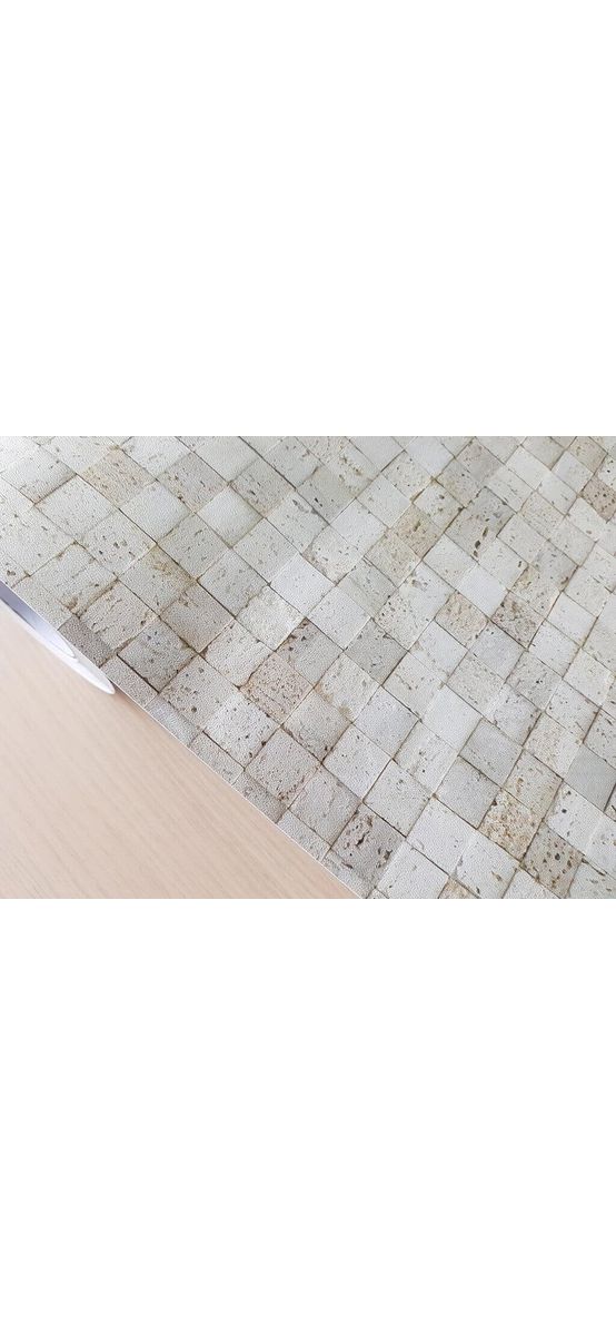 Autocolant perete imitaţie mozaic piatră, MagicFix, culoare gri, 100 cm lăţime