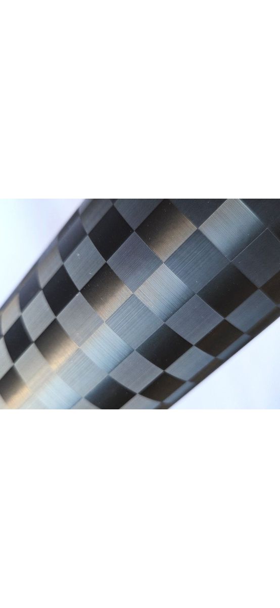 Autocolant negru Grid Carbon, model embosat pătrățele - 75x250 cm