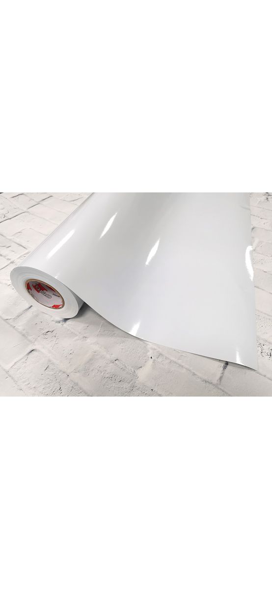 Autocolant alb lucios Oracal Economy Cal, White 641G010, lățime 126 cm