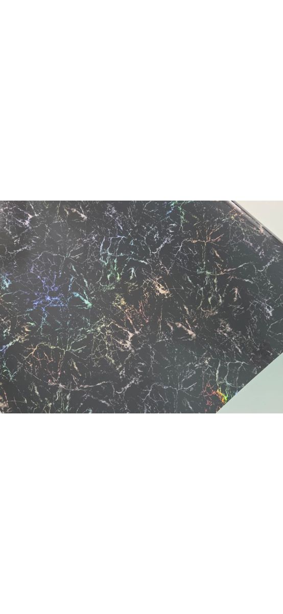 Autocolant marmură gri cu efect holografic, Magic Marble - 75x250 cm