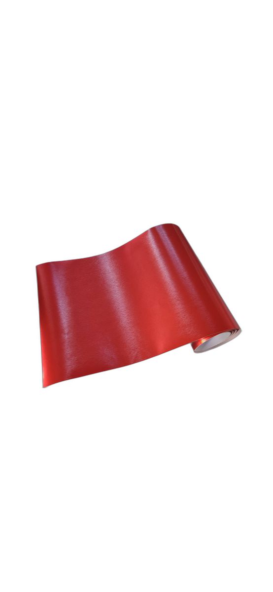Autocolant roşu cărămiziu cu efect metalic mat brushed, pentru cutter plotter, rolă de 30x200 cm