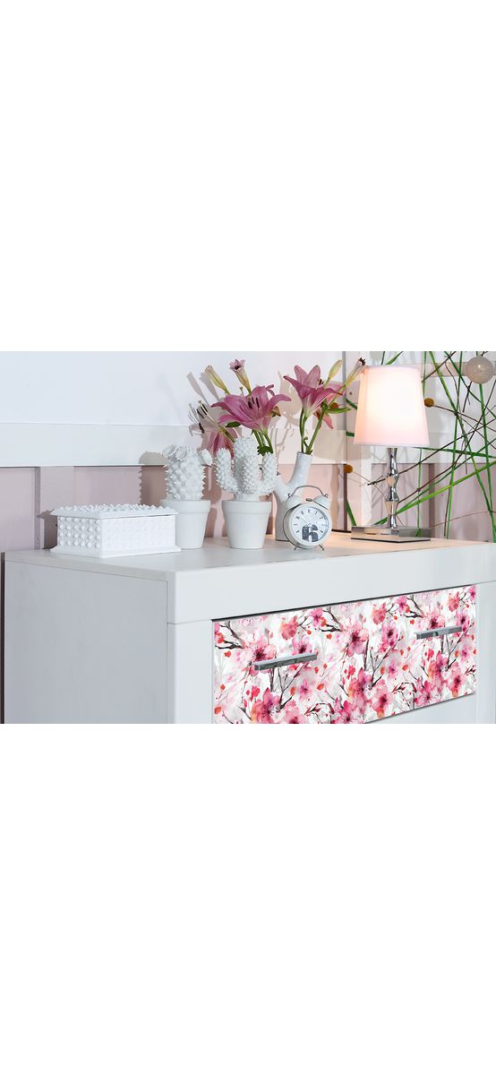 Autocolant pentru mobilă cu model cireș japonez, Folina, rolă de 50x200 cm