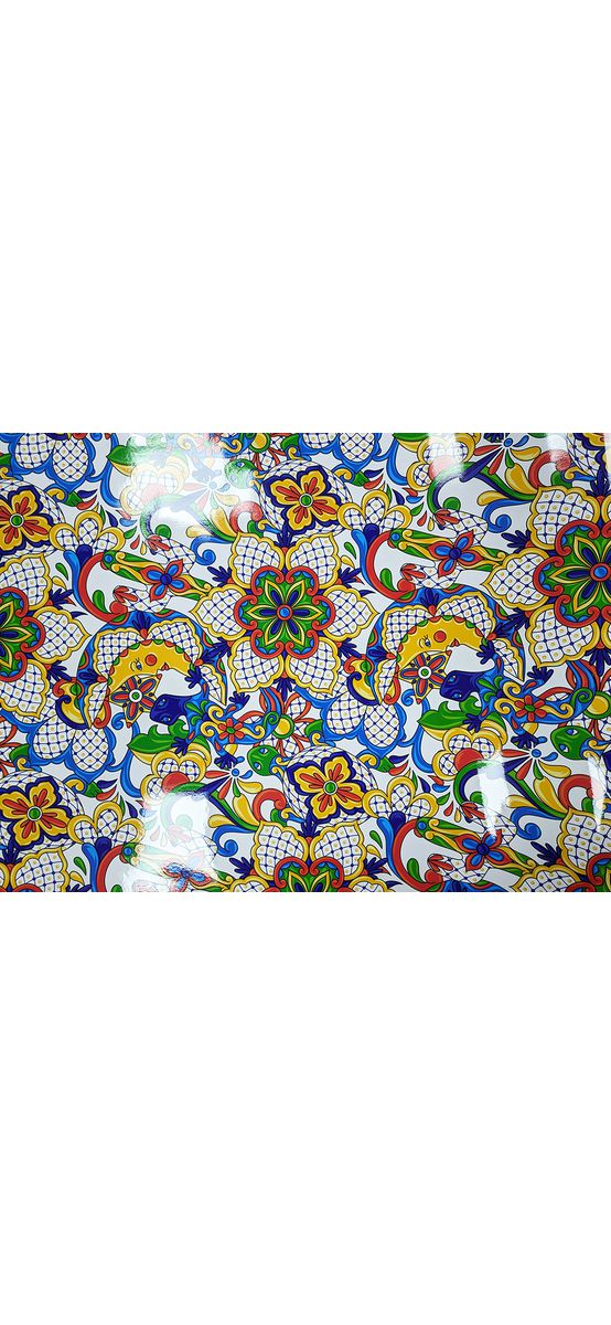 Autocolant mobilă decorativ, Folina, model floral multicolor, 100 cm lăţime