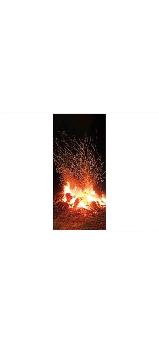 Autocolant uşă Foc, Folina, model multicolor, dimensiune autocolant 92x205 cm