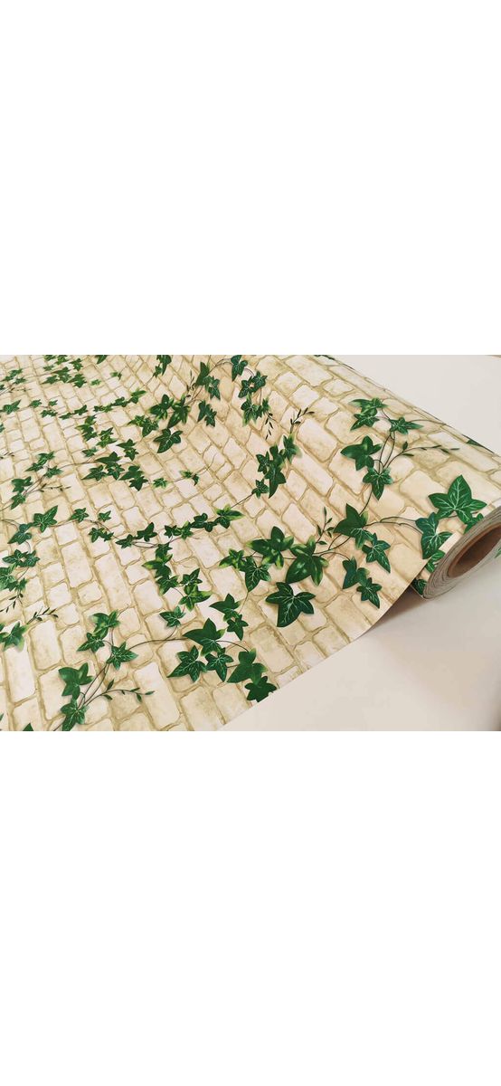 Autocolant perete, Folina, imitaţie cărămidă cu iederă, lățime 120 cm