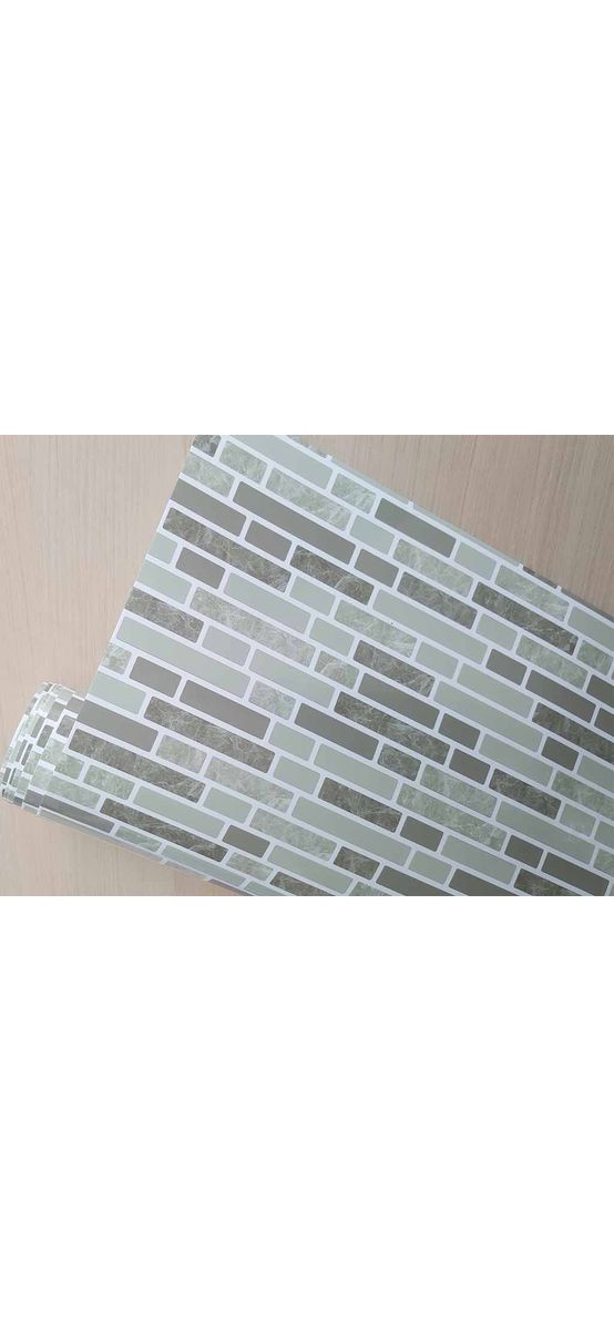 Autocolant perete imitaţie mozaic gri, Folina Dony, rezistent la apă şi căldură, rolă de 67x200 cm