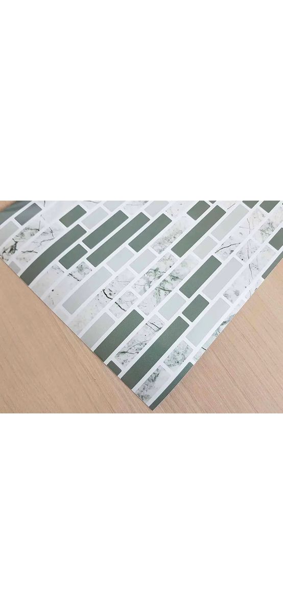 Autocolant perete baie și bucatărie, imitaţie mozaic gri, rezistent la apă şi căldură, rolă de 67x200 cm