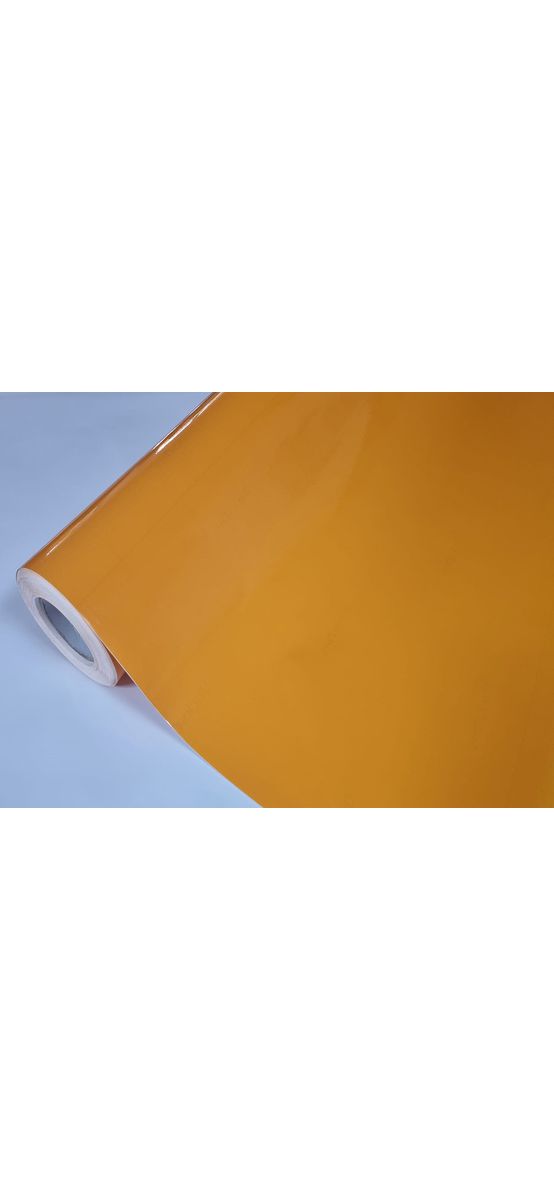 Autocolant mobilă portocaliu lucios, Kointec 3301, rolă de 100x250 cm, cu racletă din pâslă