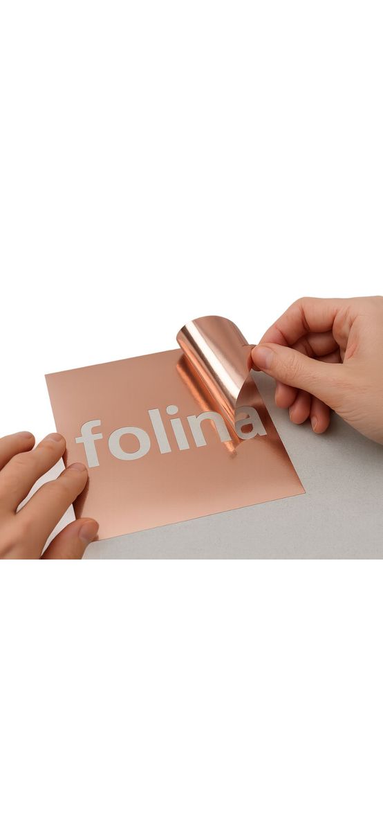 Set autocolant rose gold metalic lucios 30x100 cm + folie transfer 30x100 cm – pentru cutter plotter și stickere elegante
