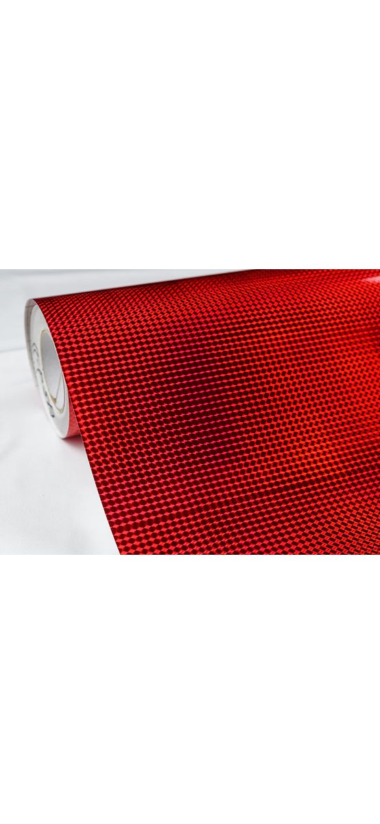 Folie hologramă roşie, Kointec ITP519, autoadezivă, 100 cm lăţime