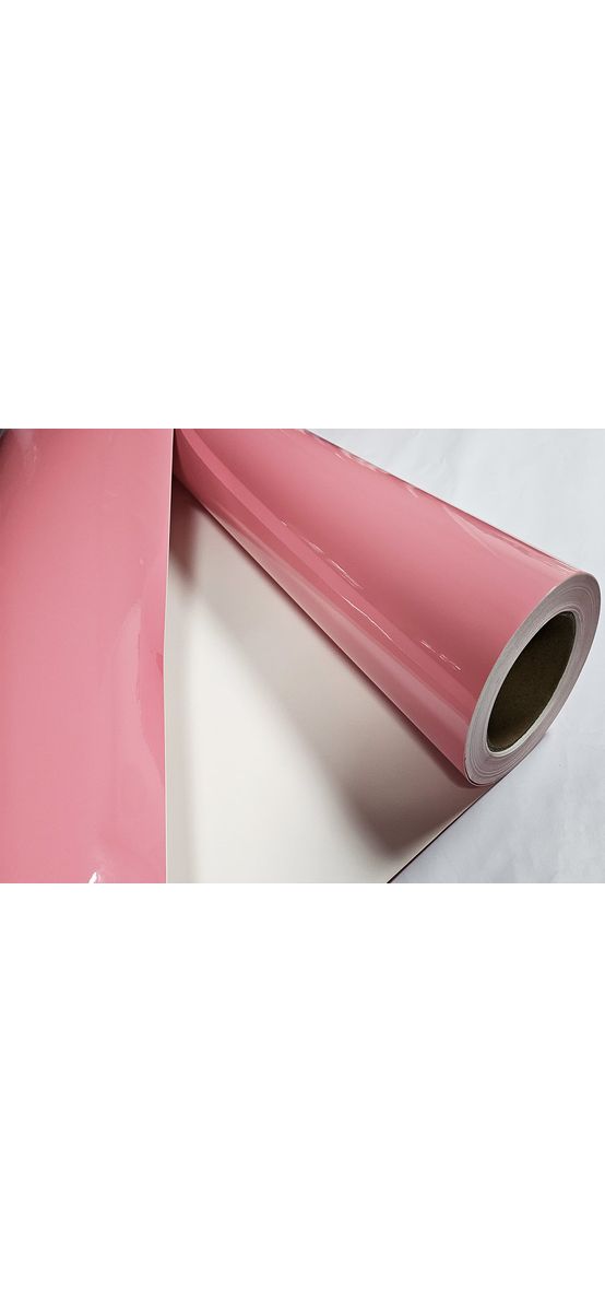Autocolant roz lucios, Folina Crystal light powder, rolă de 50x152 cm