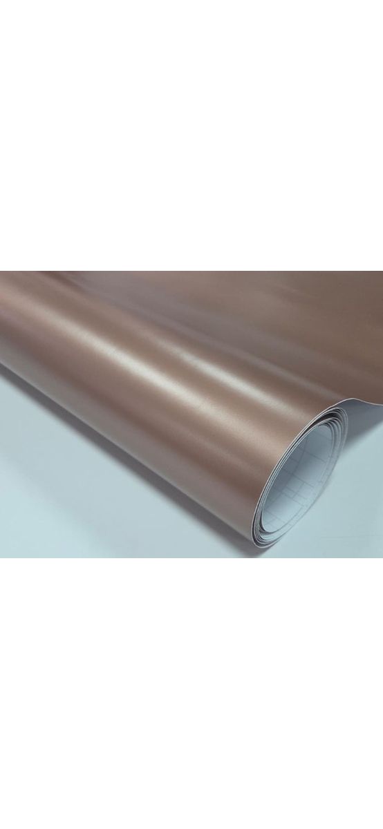 Autocolant rose gold metalic, aspect mat, 122 cm lățime