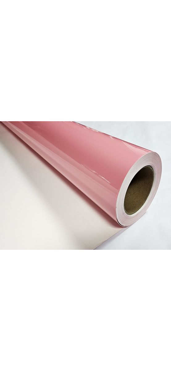 Autocolant roz lucios, Folina Crystal light powder, rolă de 50x152 cm
