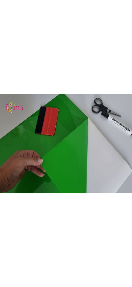 Autocolant tablă de scris cu marker whiteboard verde, Aslan, rolă de 122x80 cm