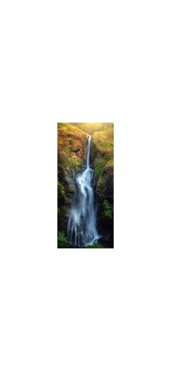 Autocolant uşă Cascadă 3, Folina, model multicolor, dimensiune autocolant 92x205 cm