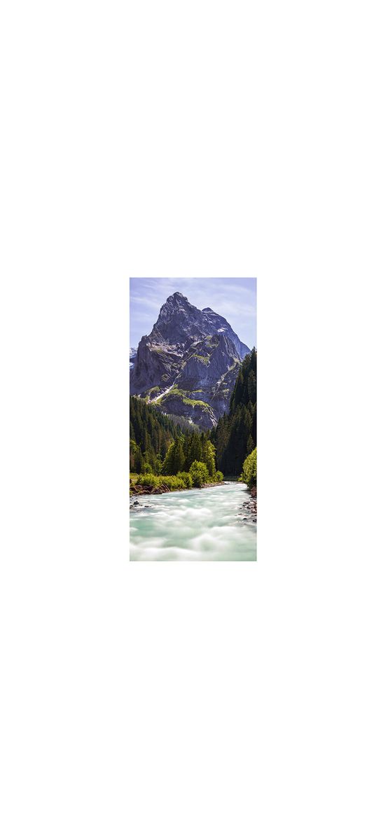 Autocolant uşă Peisaj de munte 3, Folina, model cu peisaj, dimensiune autocolant 92x205 cm