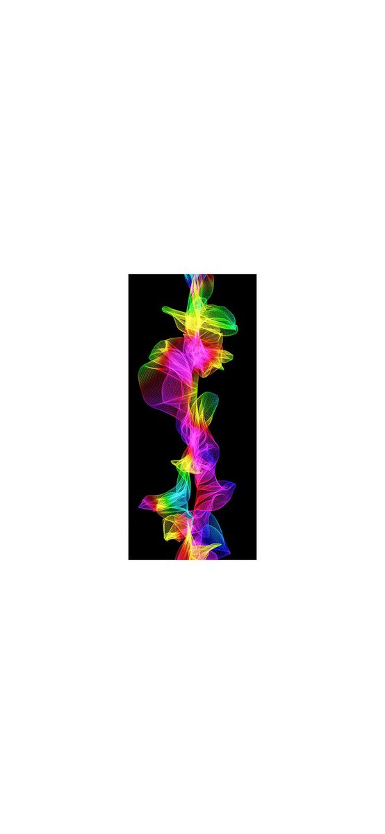Autocolant uşă Plasă colorată, Folina, model multicolor, dimensiune autocolant 92x205 cm