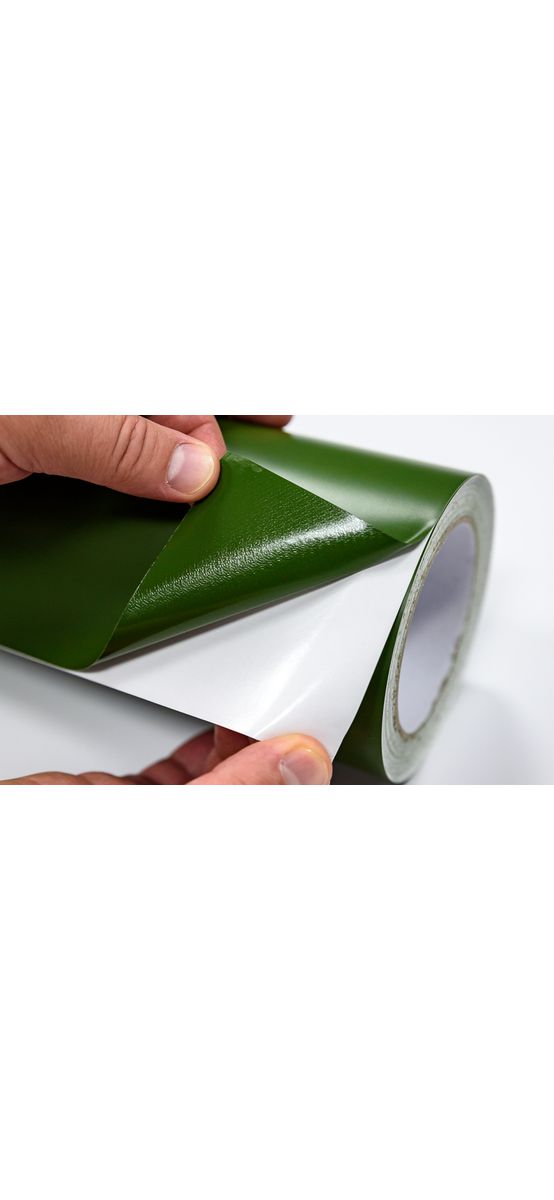 Autocolant verde army mat, Folina, rolă de 75x300 cm