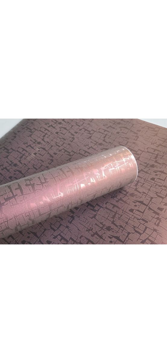 Autocolant violet prăfuit, efect metalic 3D texturat, Mayan Chameleon - 75x250 cm