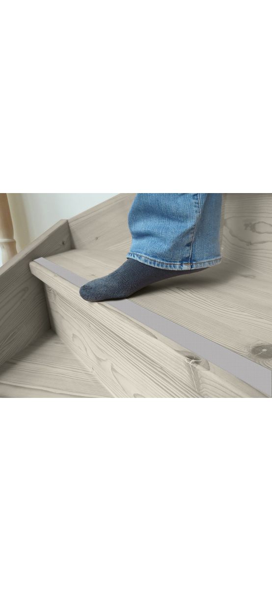 Bandă antiderapantă autoadezivă pentru scări, cadă sau duș, transparentă, rolă 2,5 cm x 100 cm