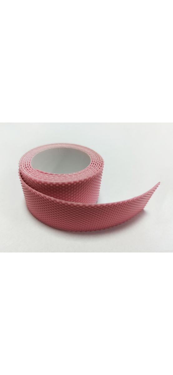 Bandă antiderapantă autoadezivă pentru scări, cadă sau duș, culoare roz, rolă 2,5 cm x 100 cm
