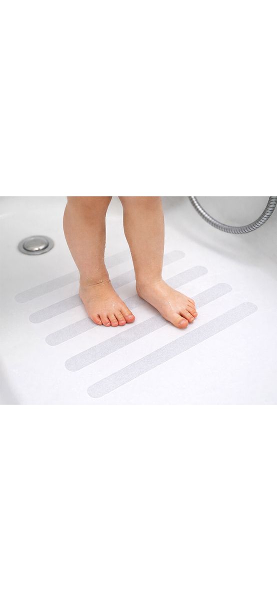 Bandă antiderapantă transparentă pentru cadă și duș, bandă antialunecare baie, 5 cm x 5 m