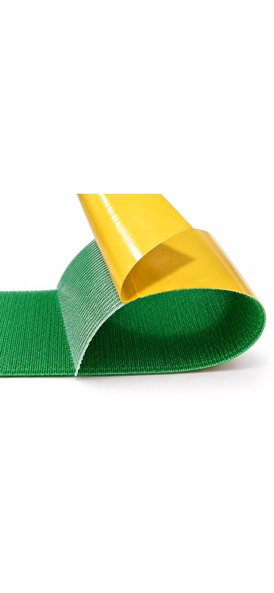Set bandă arici, Velcro cu adeziv, benzi Hook and Loop, set bandă cu scai și puf ideală pentru cusut, role cu lățimea de 11cm - culoarea verde