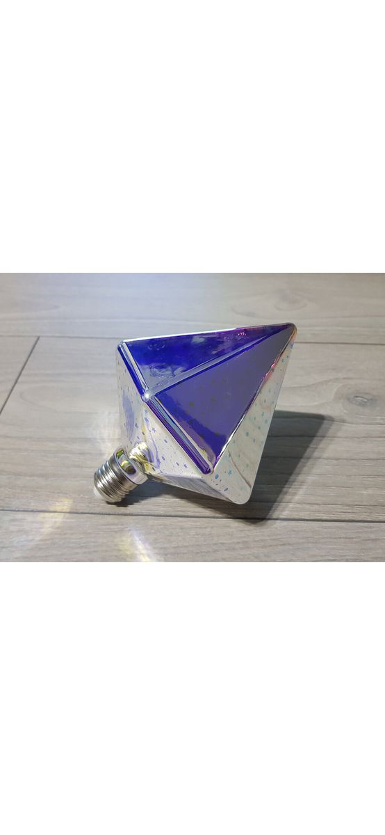 Bec decorativ 3D, Folina, LED Multicolor, E27 - Tip