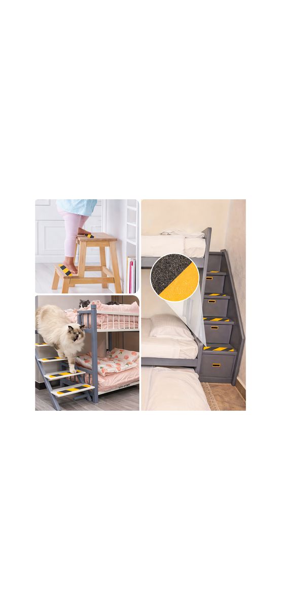 Set 16 Benzi Antiderapante pentru Scări 30x5 cm – Bandă Adezivă Anti-Alunecare, Interior și Exterior