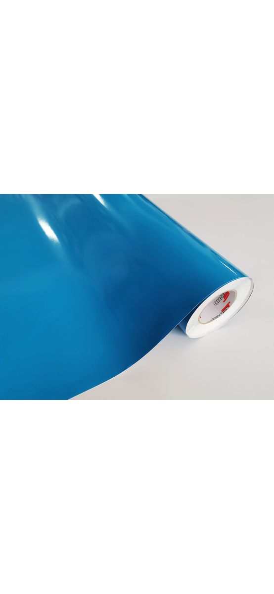 Autocolant albastru Sky lucios Oracal 641G Economy Cal, Sky Blue 053, lățime 100 cm