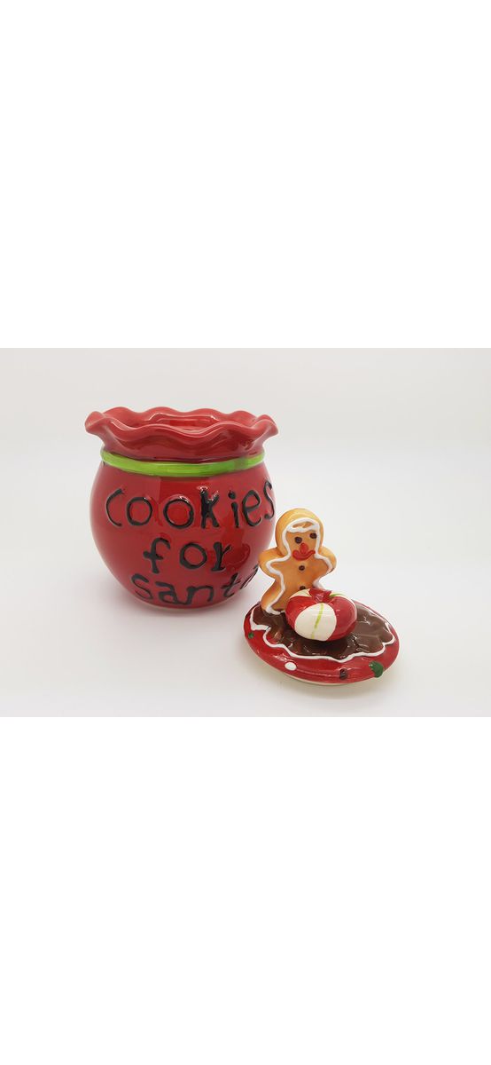 Bol ceramică cu capac Cookies for Santa