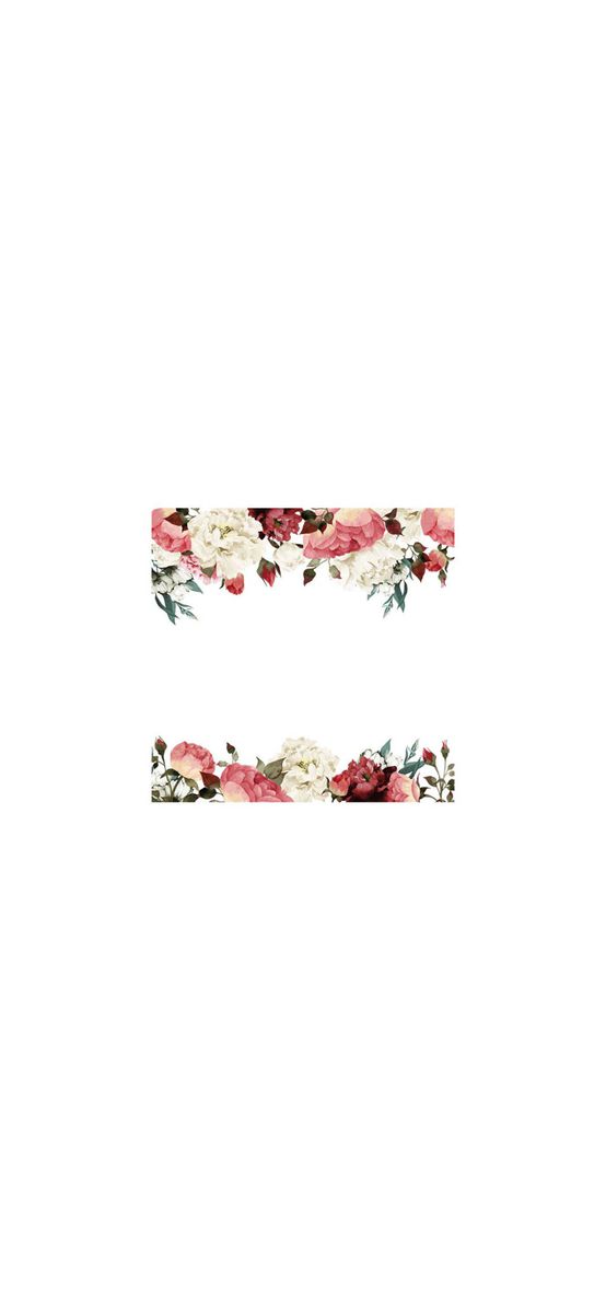 Stickere flori, Folina, decor floral roşu