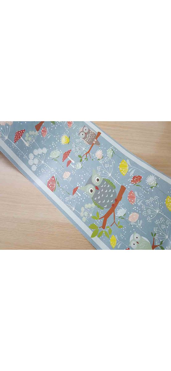 Sticker decorativ bufnițe Eulen, d-c-fix, bordură autoadezivă, rolă de 30x300 cm