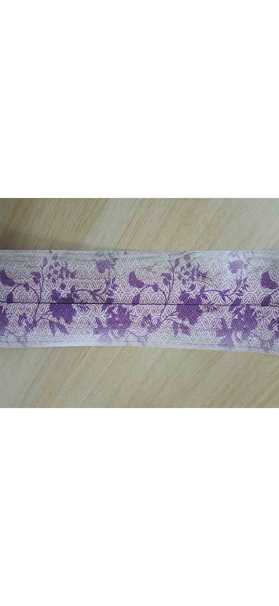 Sticker flori mov, d-c-fix, Floral Wood, bordură autoadezive, rolă de 10x500 cm