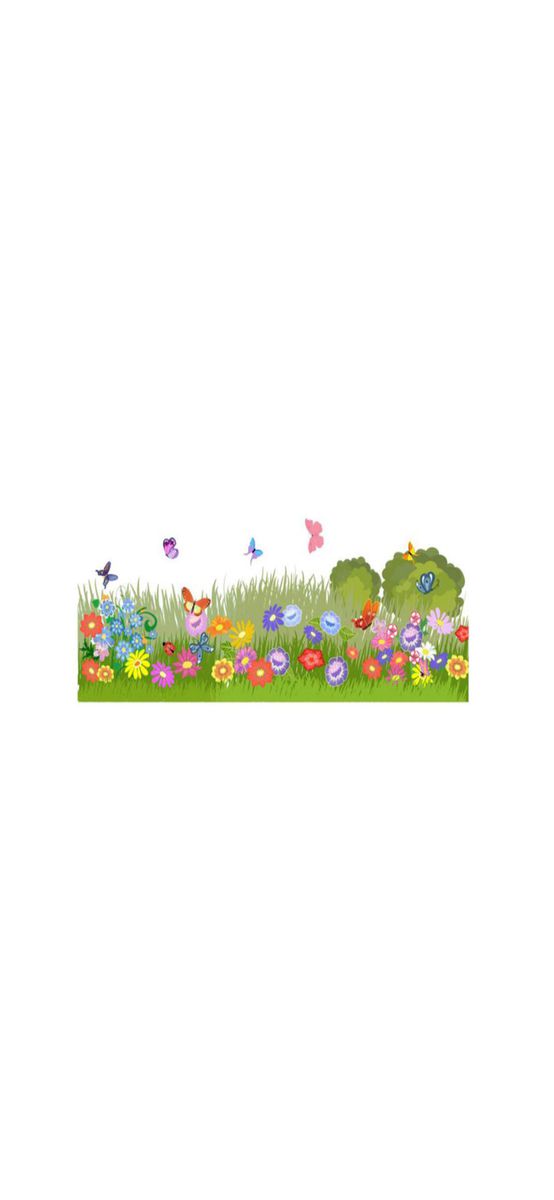 Sticker geam Câmp cu flori, Folina, autoadeziv, multicolor