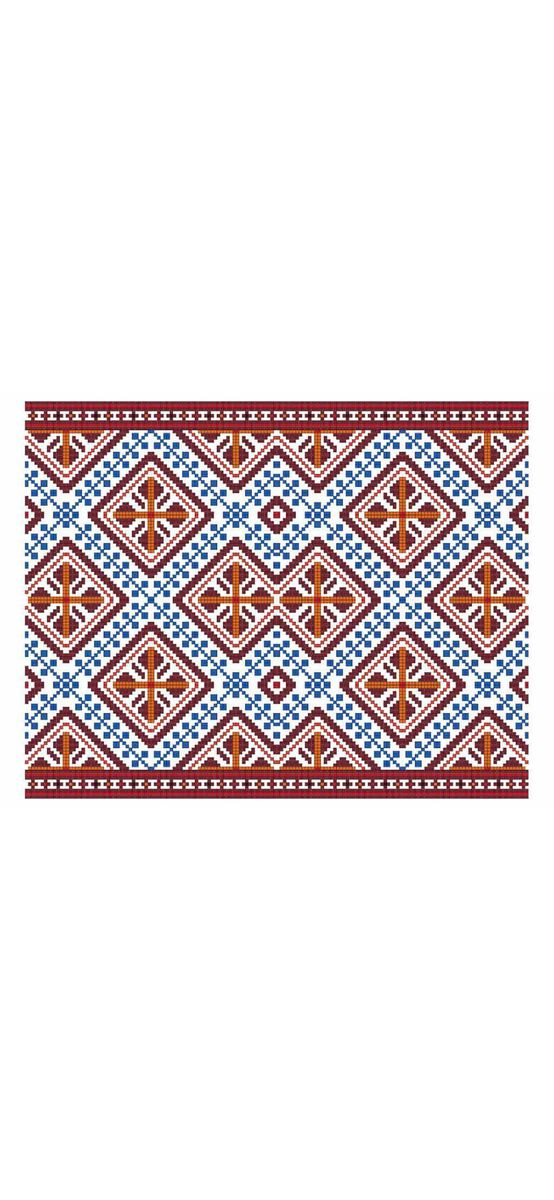 Set 5 borduri decorative autoadezive, cu motive tradiţionale româneşti, Folina 09, 25x100 cm