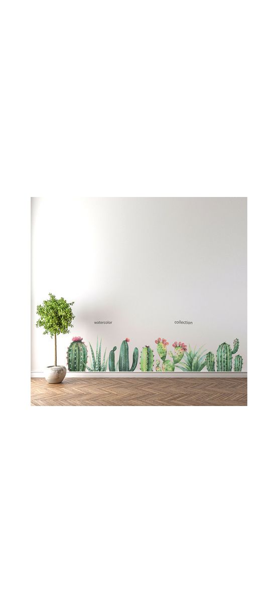 Stickere Cactuşi, Folina KSY11, bordură decorativă, 40x170cm
