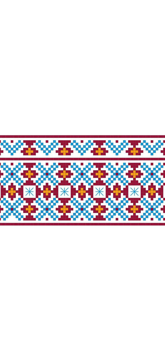 Set 10 borduri autoadezive decorative, cu motive tradiţionale româneşti, Folina08 , 7x100 cm